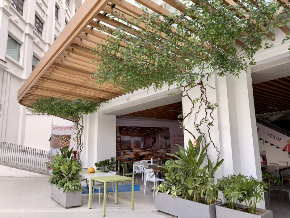 Canopy ngoài trời khu bistro