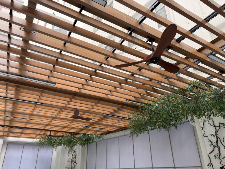 Chi tiết canopy vân gỗ